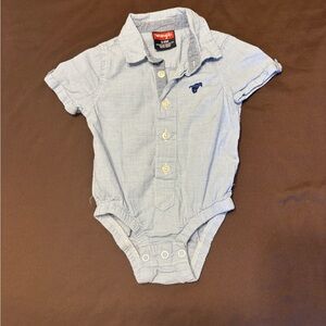 Baby Light Blue Short Sleeve Onsie
